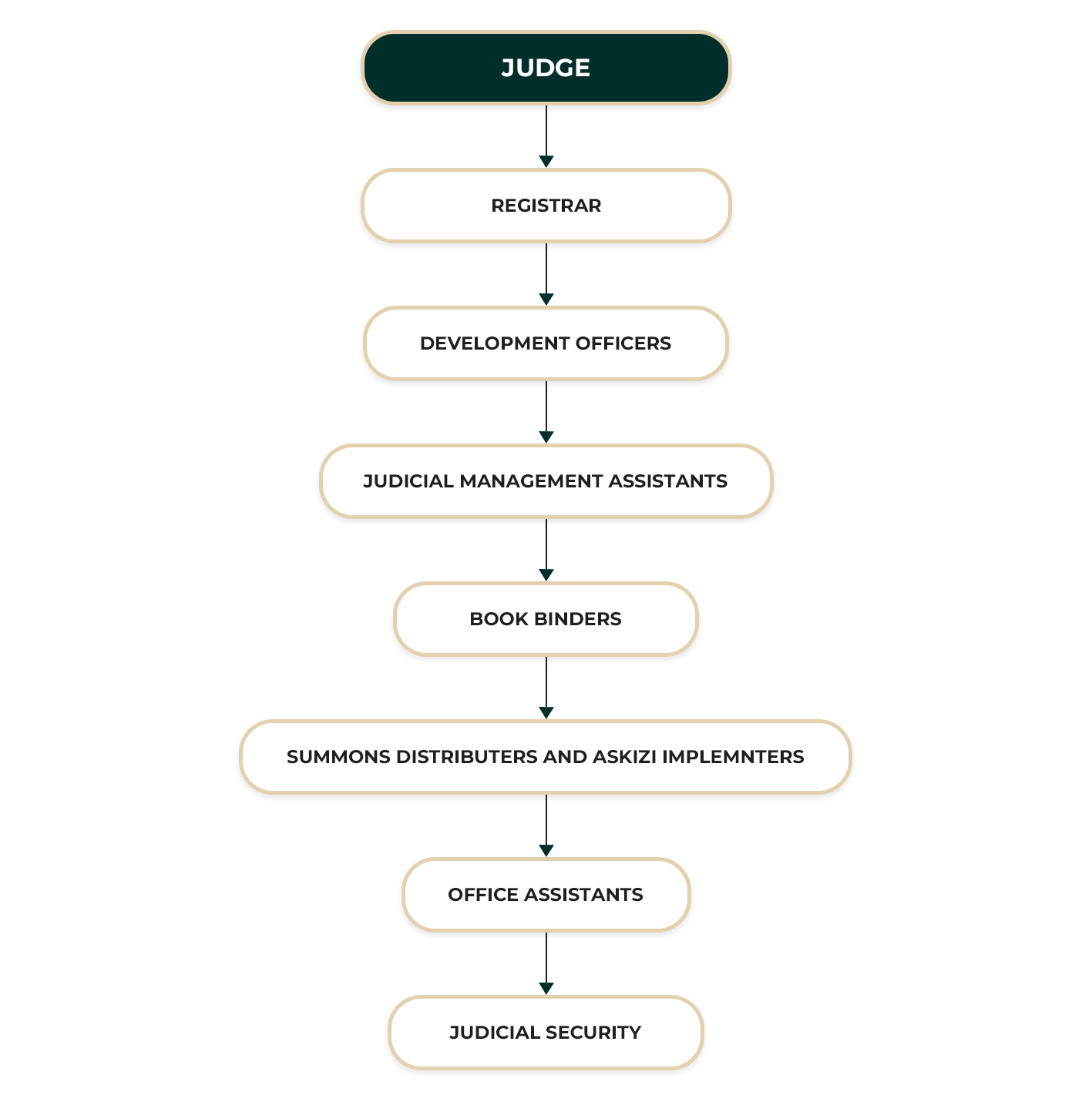 District Court Hettipola ORGANIZATIONAL STRUCTURE